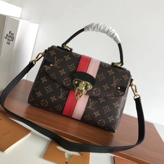 Louis vuitton original monogram canvas ONE HANDLE 48998 pink&red