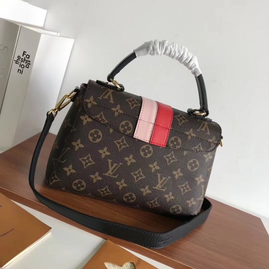 Louis vuitton original monogram canvas ONE HANDLE 48998 pink&red