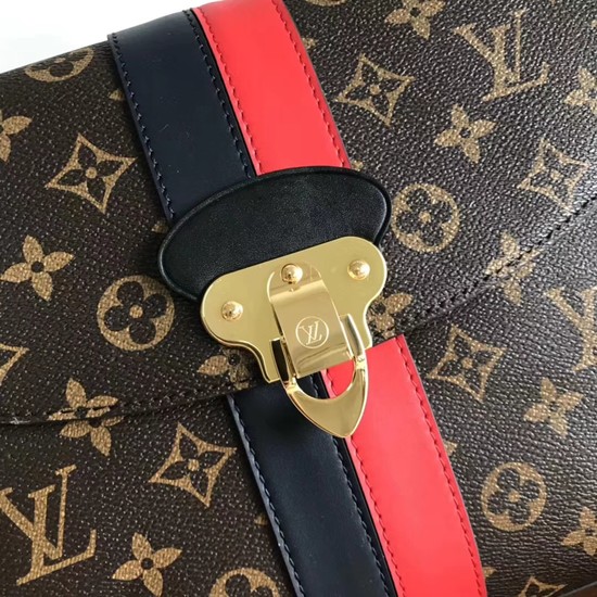 Louis vuitton original monogram canvas ONE HANDLE 48998 red&black