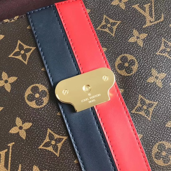 Louis vuitton original monogram canvas ONE HANDLE 48998 red&black