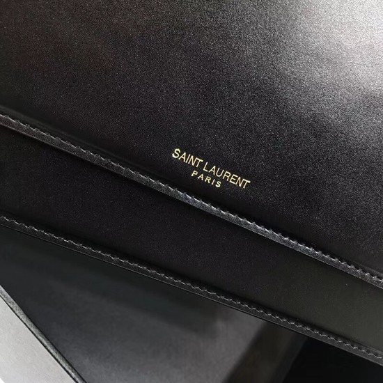 SAINT LAURENT Bellechasse leather shoulder bag 513667 black