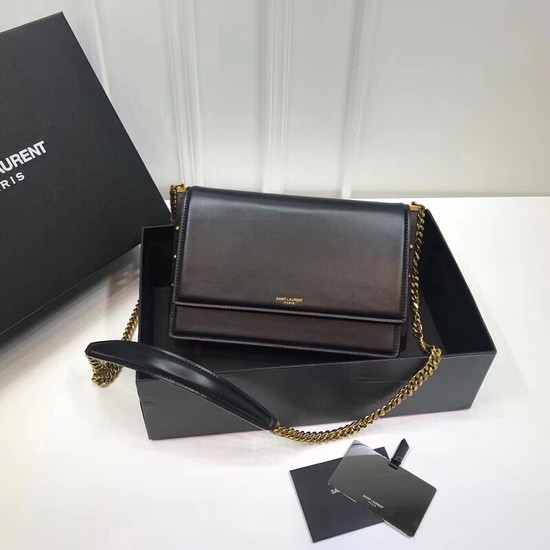 SAINT LAURENT Bellechasse leather shoulder bag 513667 black