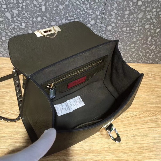 Valentino Original Leather Tote Bag 0065 green