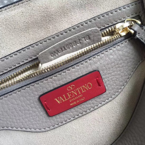 Valentino Original Leather Tote Bag 0065 grey