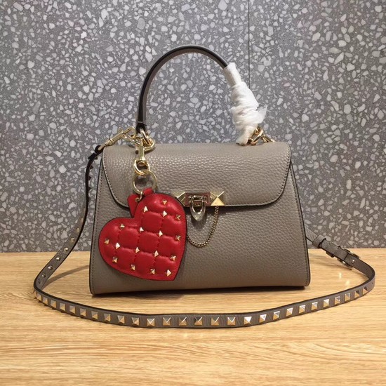 Valentino Original Leather Tote Bag 0065 grey