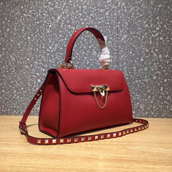 Valentino Original Leather Tote Bag 0065 red