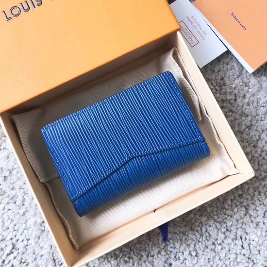 Louis Vuitton EPI leather Card package 63516 blue