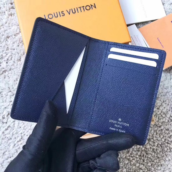 Louis Vuitton EPI leather Card package 63516 blue