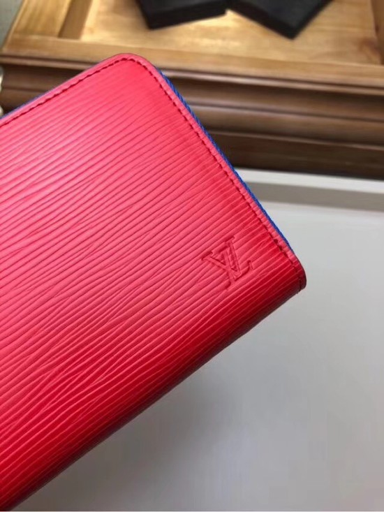 Louis Vuitton EPI leather Zippy Wallet 67267 red