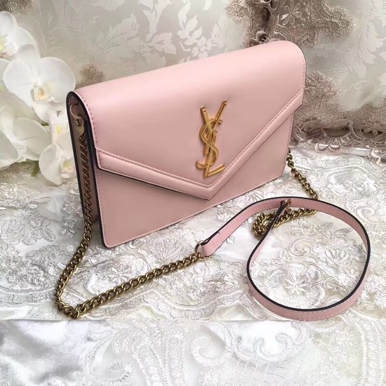 Yves Saint Laurent Monogramme Calf leather cross-body bag 2569 pink