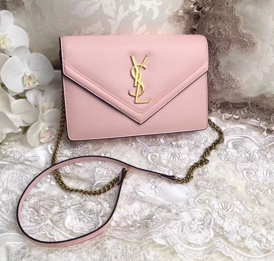 Yves Saint Laurent Monogramme Calf leather cross-body bag 2569 pink