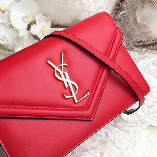 Yves Saint Laurent Monogramme Calf leather cross-body bag 2569 red