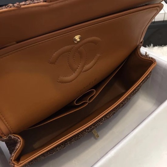 Chanel Flap Shoulder Bags BZ1112 brown