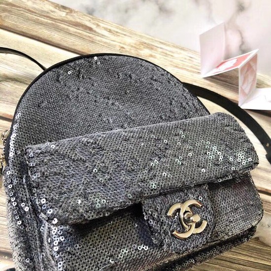 Chanel Bead piece knapsack 33269 grey