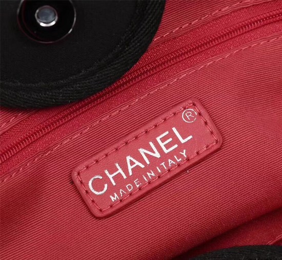 Chanel Cowhide Tote Bag 7180 black