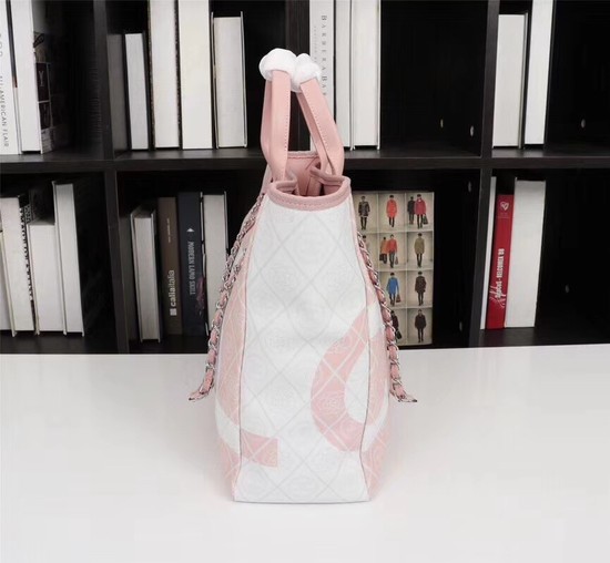 Chanel Cowhide Tote Bag 7180 pink