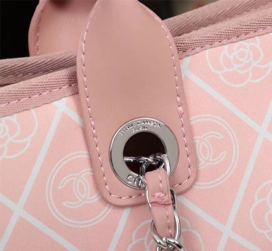 Chanel Cowhide Tote Bag 7180 pink