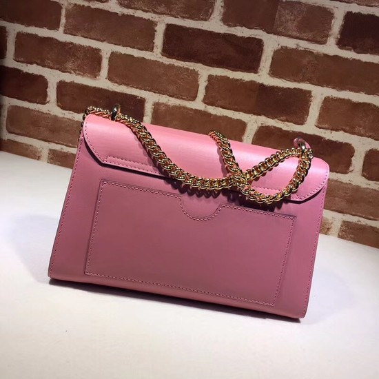 Gucci Cowhide Padlock medium GG shoulder bag 409486 pink