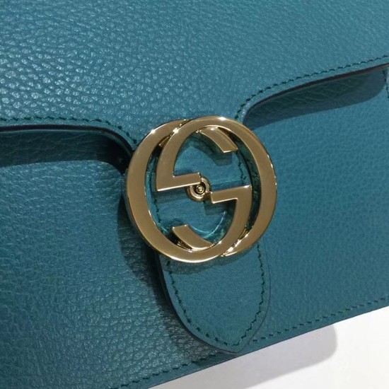 Gucci GG Cowhide top quality Shoulder Bag 510304 blue