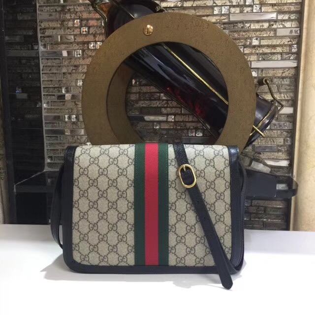 Gucci Queen Margaret GG Supreme medium shoulder bag 524356 black