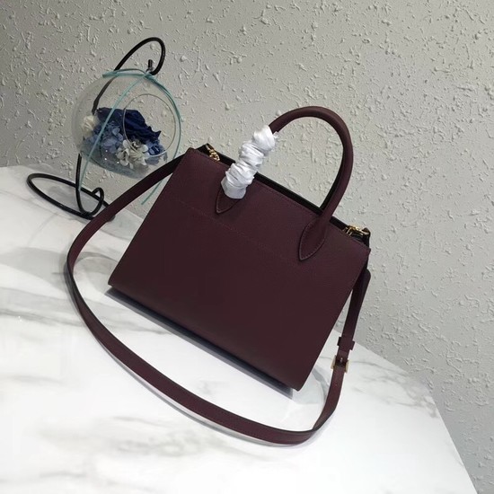 Prada saffiano lux tote original leather bag bn4458 Wine