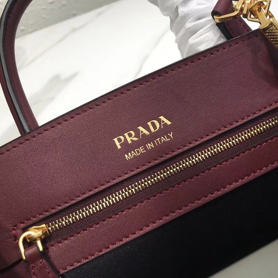 Prada saffiano lux tote original leather bag bn4458 Wine