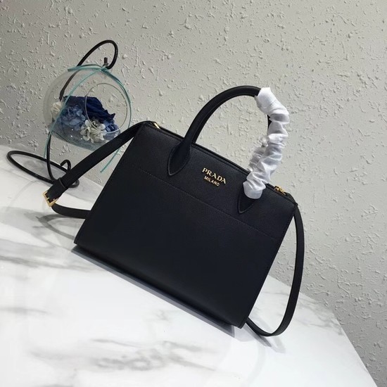 Prada saffiano lux tote original leather bag bn4458 black