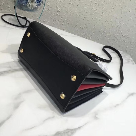 Prada saffiano lux tote original leather bag bn4458 black
