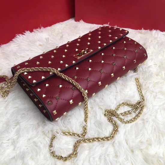 Valentino Original Leather cross-body bag 38020 Wine