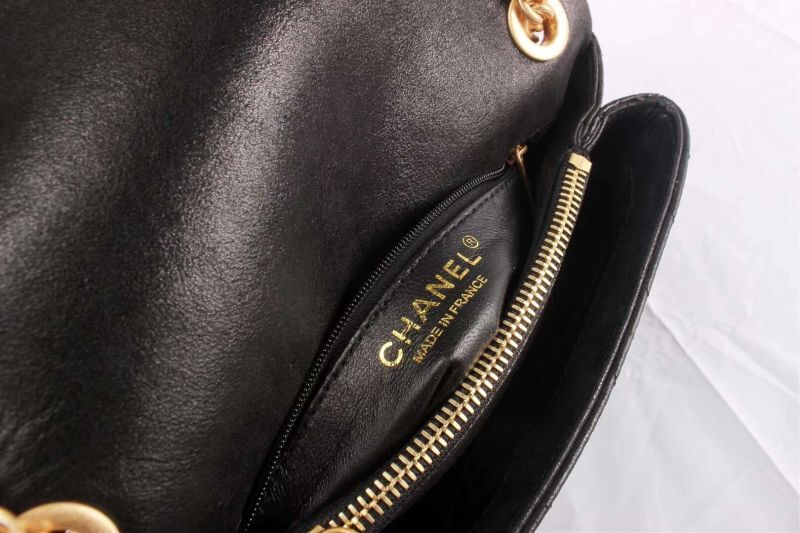 Chanel Classic original Sheepskin Leather Shoulder Bag 4785 black