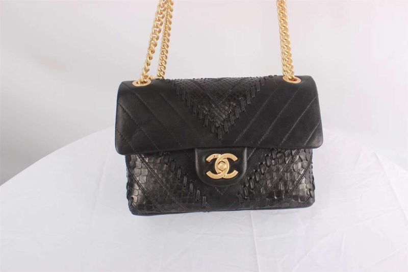Chanel Classic original Sheepskin Leather Shoulder Bag 4785 black
