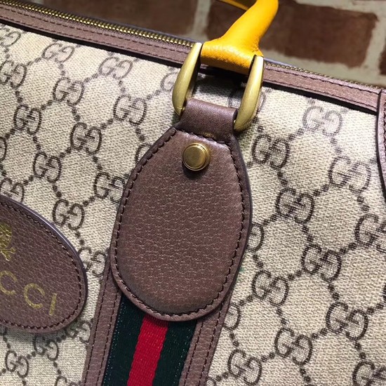 Gucci Courrier soft GG Supreme duffle bag 459311 brown