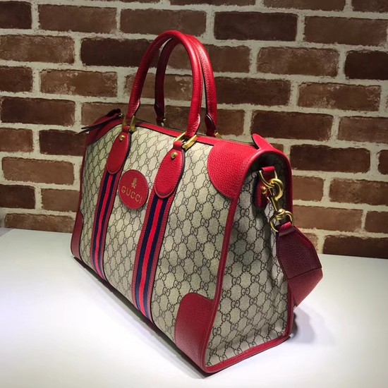 Gucci Courrier soft GG Supreme duffle bag 459311 red