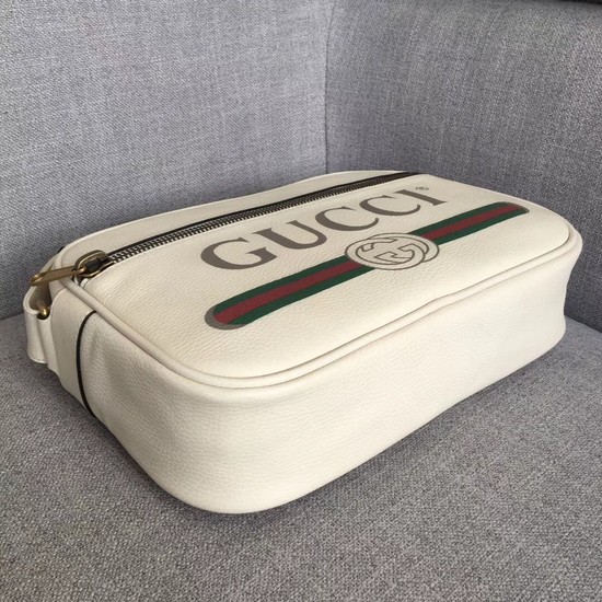 Gucci Print shoulder bag 523589 white