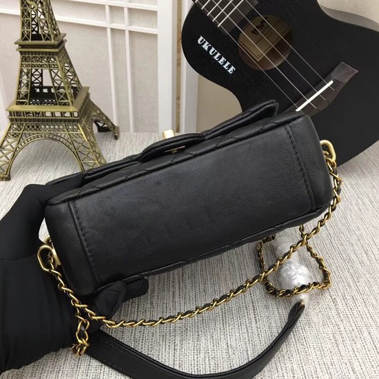 Chanel mini Sheepskin Leather cross-body bag 5698 black