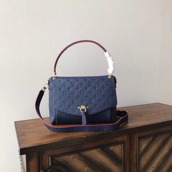 Louis Vuitton Monogram Empreinte BLANCHE M43618 Navy-blue