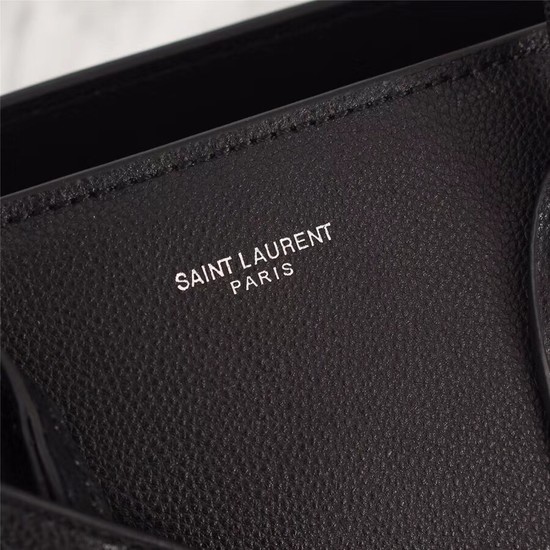SAINT LAURENT Sac de Jour Slouch small grained leather 5711 black