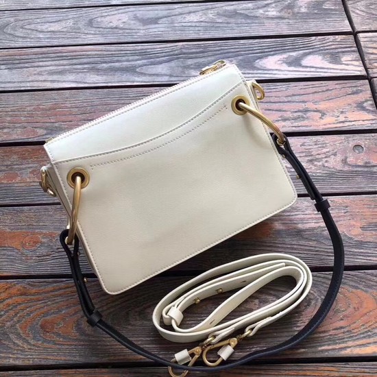 CHLOE Roy leather and suede small shoulder bag 20657 cream