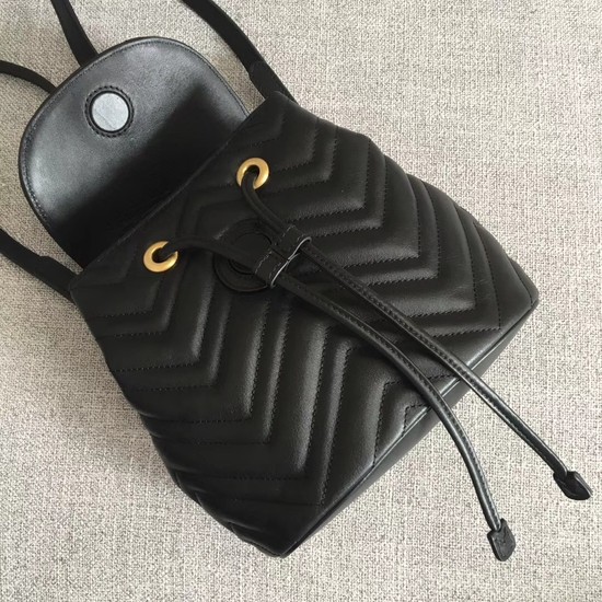 Gucci GG Marmont matelasse backpack 528129 Black