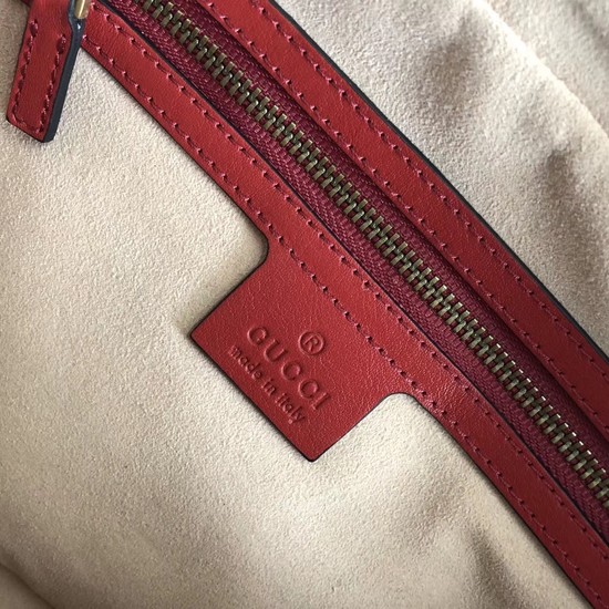 Gucci GG Marmont matelasse belt bag 523380 red