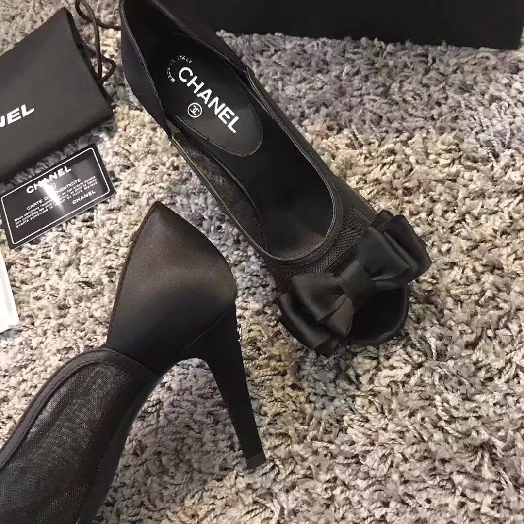 Chanel High heels CH2331LS black heel of a shoe 8CM