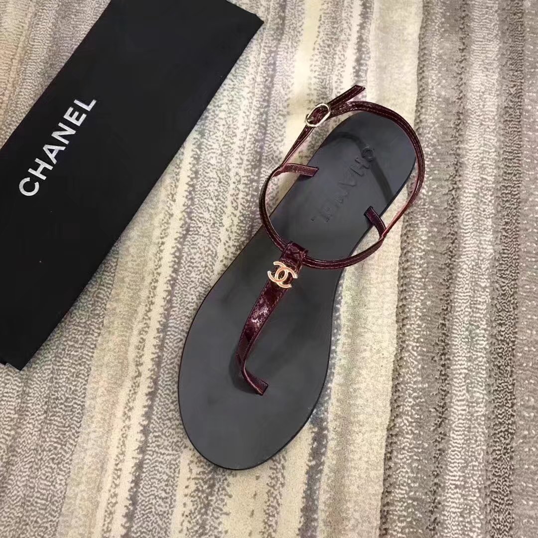 Chanel sandals CH2332LS red heel of a shoe 2CM