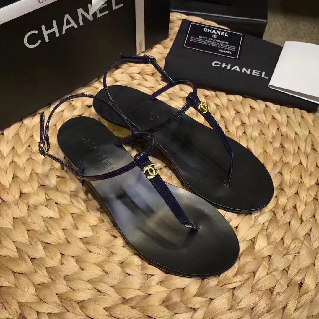 Chanel sandals CH2333LS black heel of a shoe 4CM
