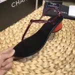 Chanel sandals CH2333LS red heel of a shoe 4CM