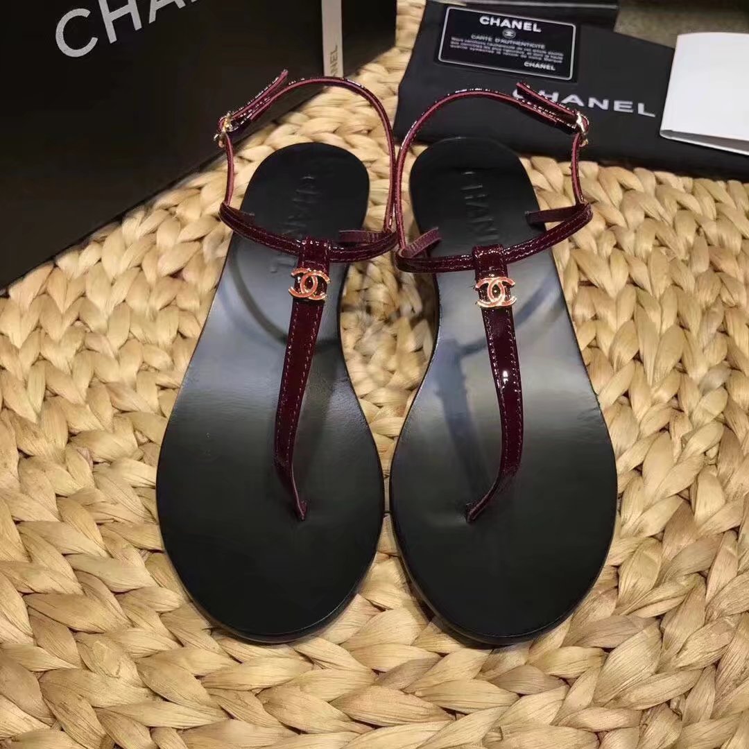 Chanel sandals CH2333LS red heel of a shoe 4CM
