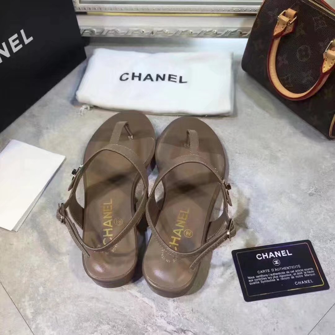 Chanel sandals CH2338HLL Apricot