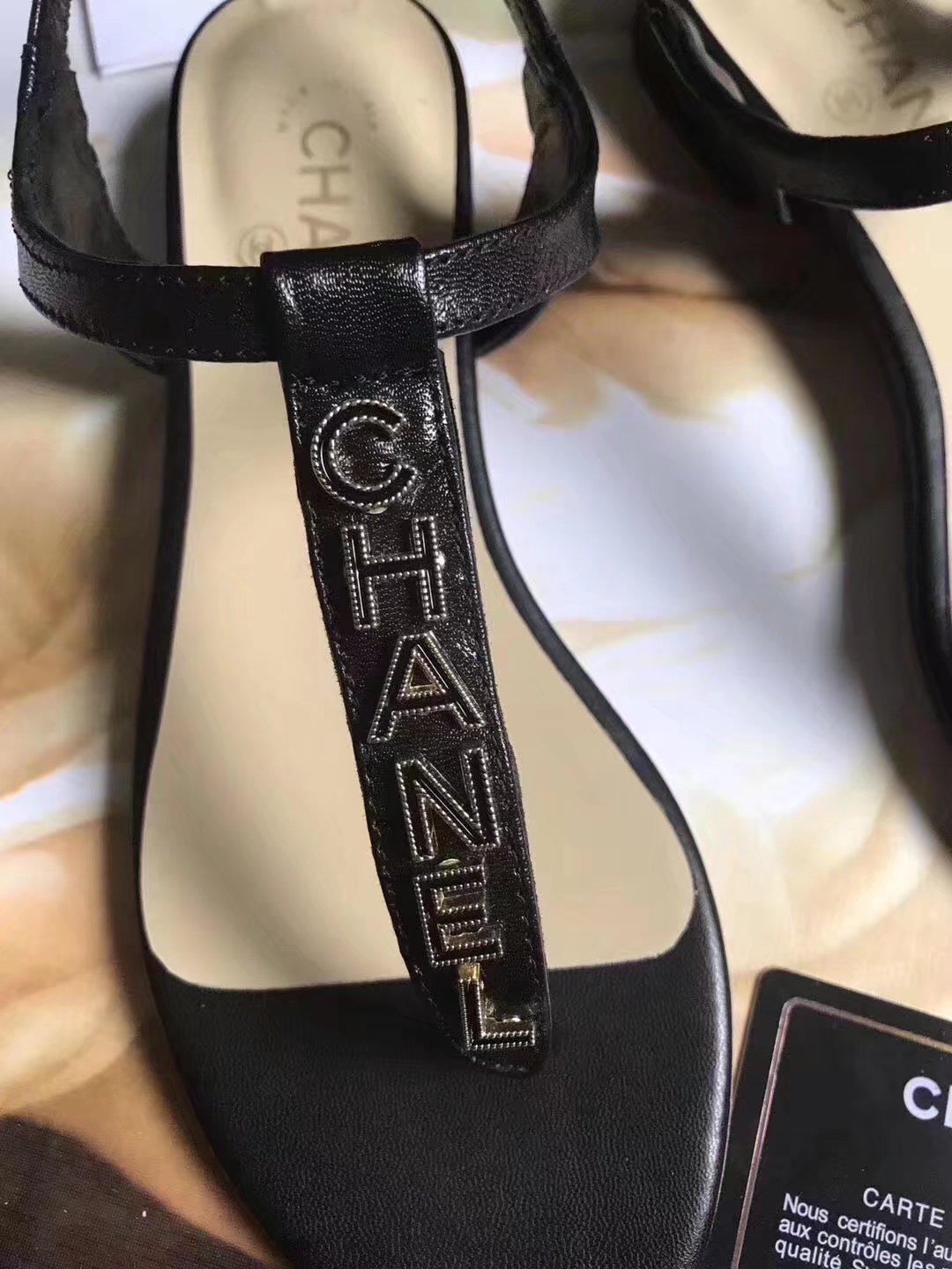 Chanel sandals CH2438HLL black