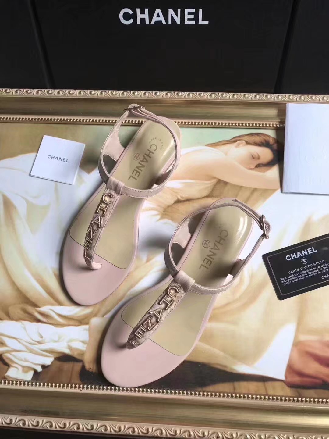 Chanel sandals CH2438HLL pink