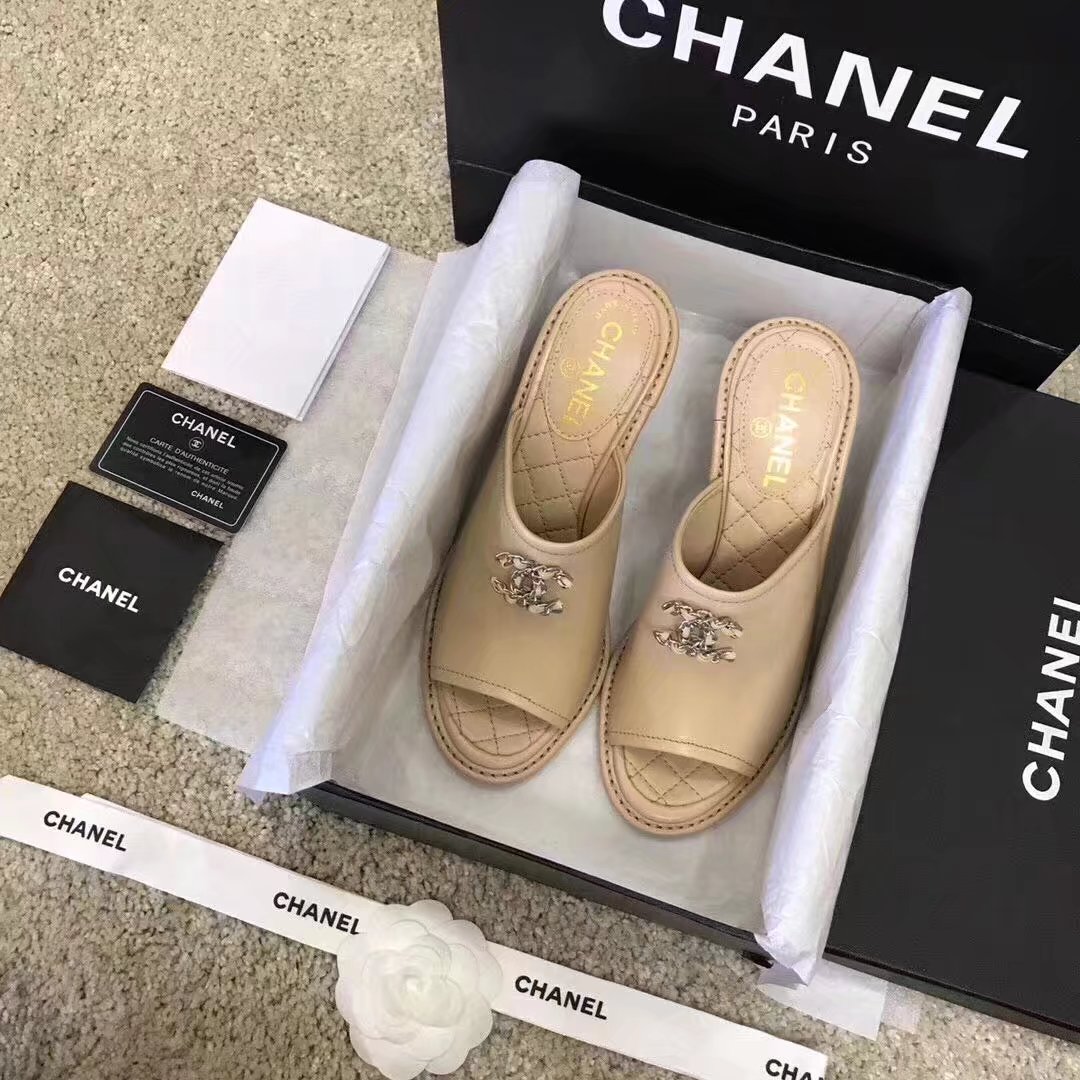 Chanel slippers CH2329LS Apricot