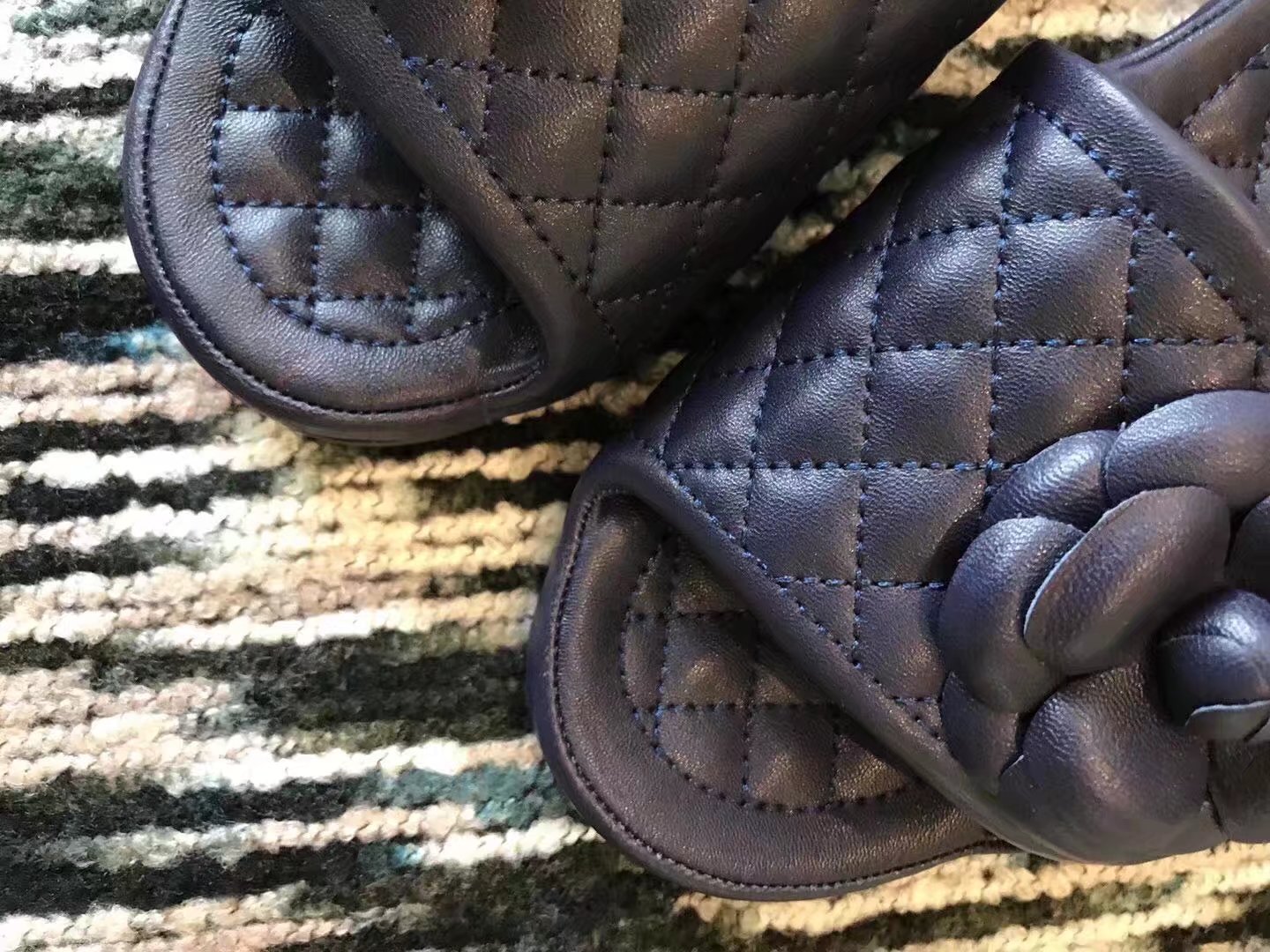 Chanel slippers CH2335LRF Dark blue